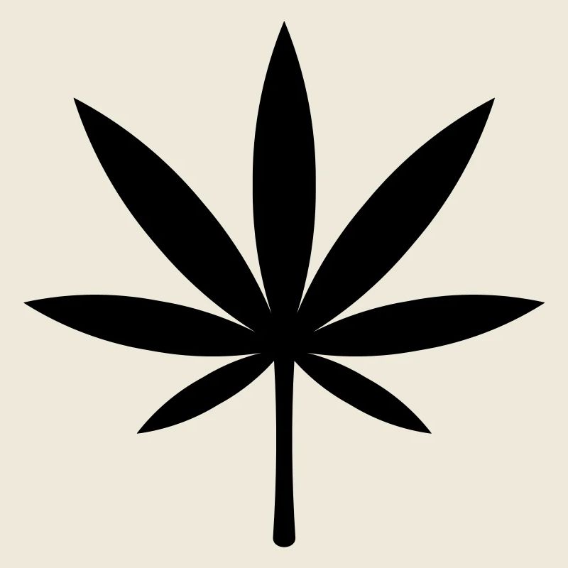 Cannabis / Marijuana / Hemp Leaf (Black)