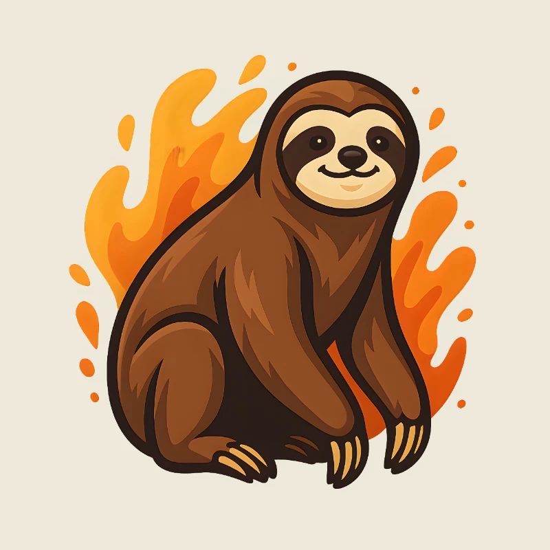 Flaming sloth
