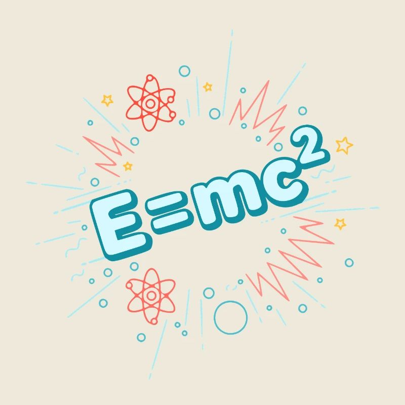 E=mc2 Wissenschaftliche Explosion