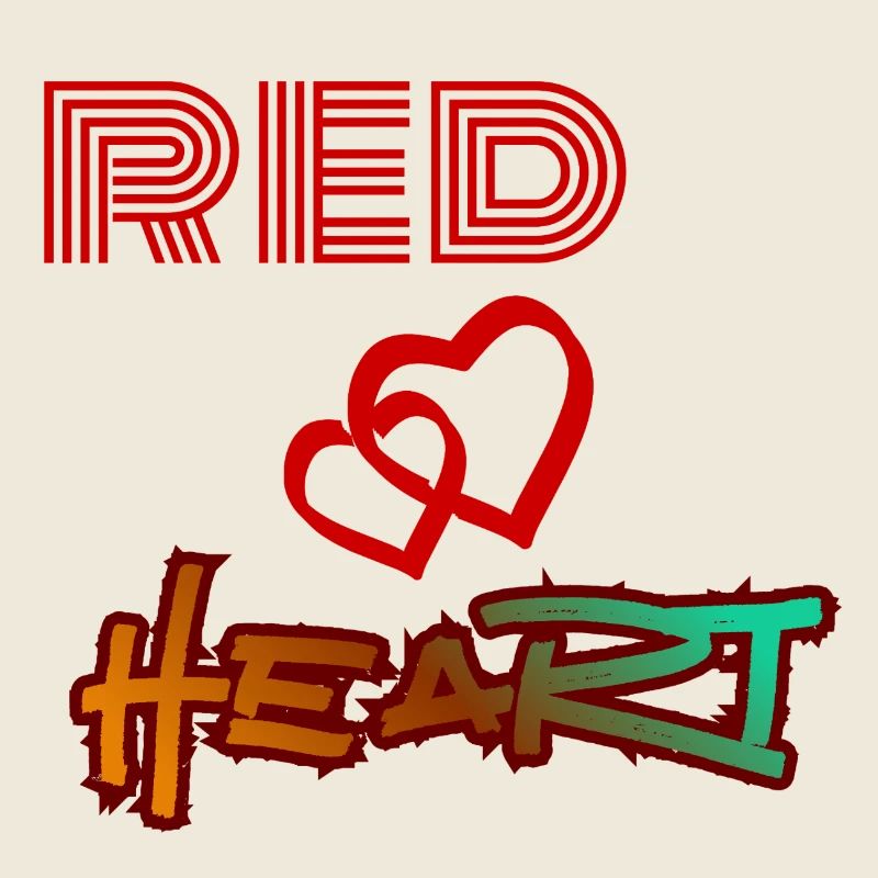 Rotes Herz, Graffiti-Herz