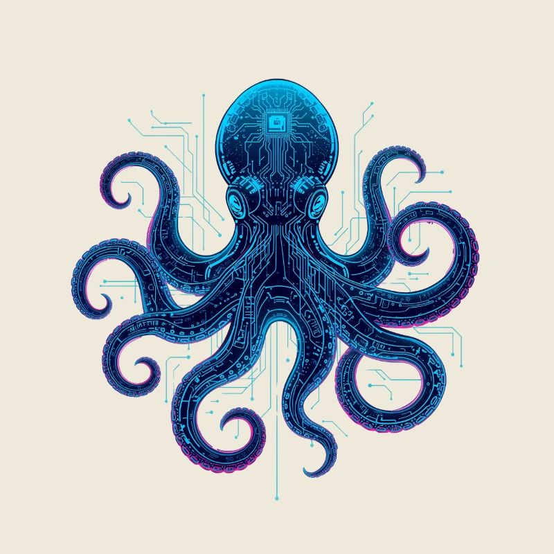 Cyberneon Octopus circuits