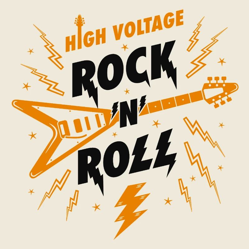 High Voltage Rock N Roll Guitar