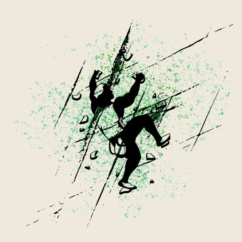 Grimpeur Vert Eclaboussures