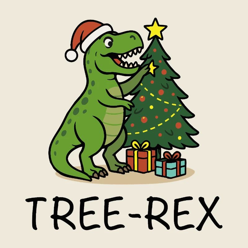 Tree-Rex – Style Noël moche