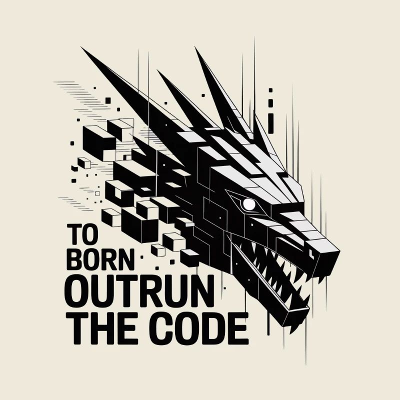 Geometrischer Drachen-Outrun-Code