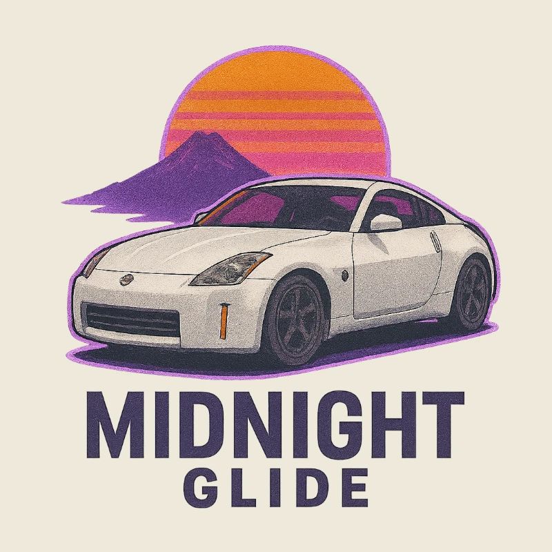 Midnight Glide Retro Sunset Auto
