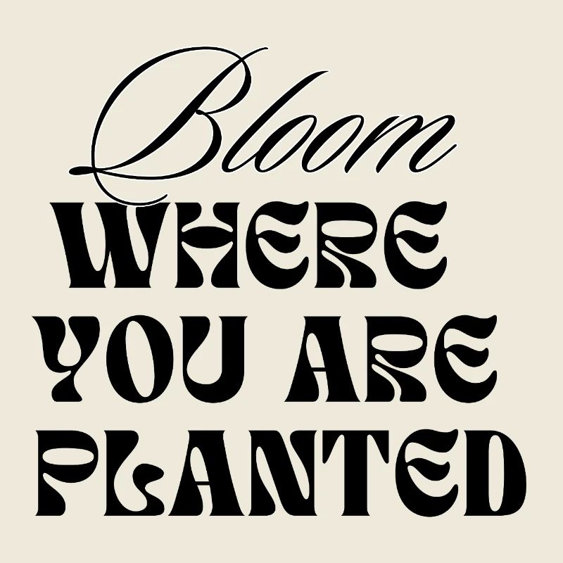Bloom Where You Are Planted