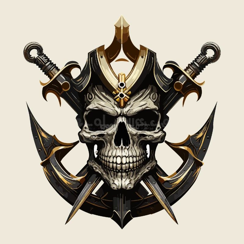 Guerrier du Crâne avec des Épées