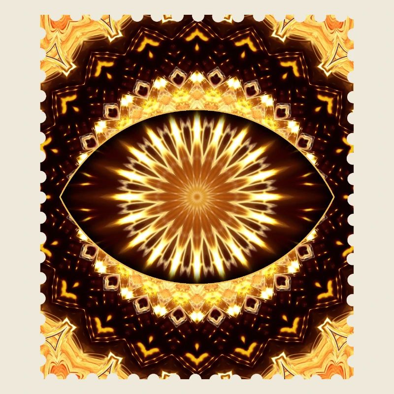 Kaleidoscope Fire Eye Pattern