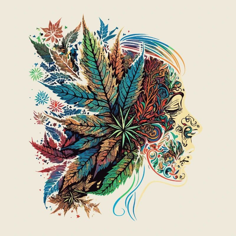 Psychedelic Blatten Silhouette