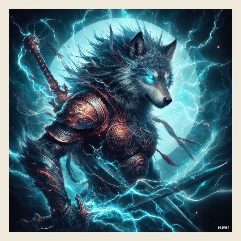 Luminous Arcane Wolf Armor