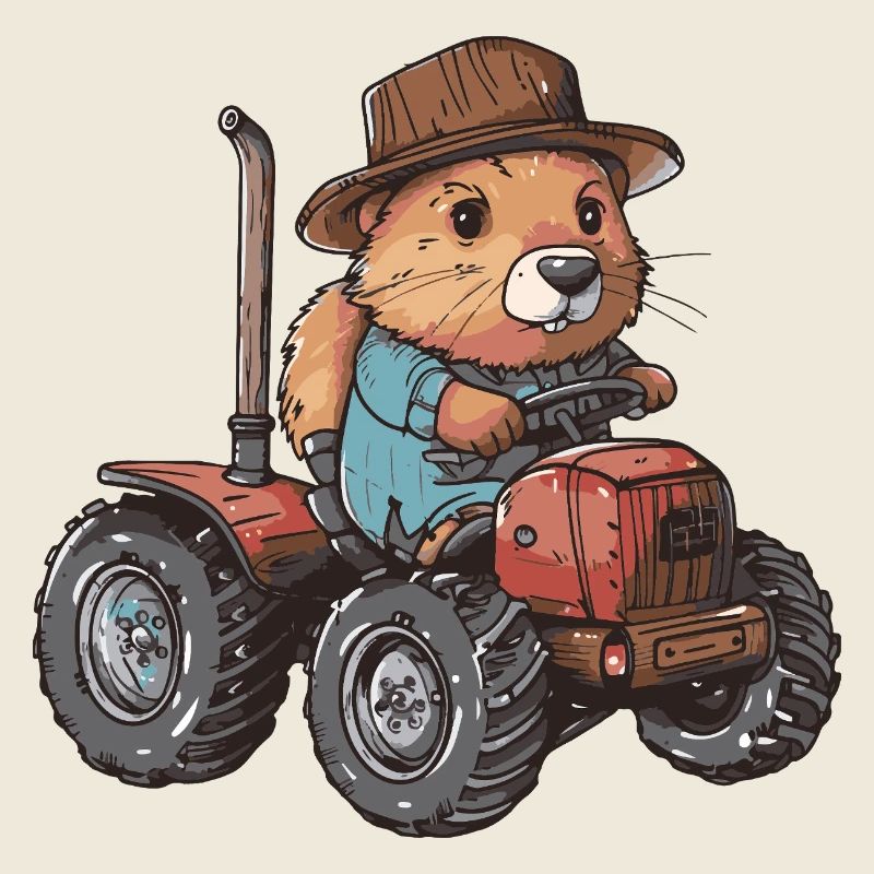 Beaver Tractor Farmer