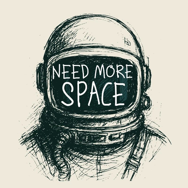 Besoin de plus de discours d’astronaute spatial Dessin