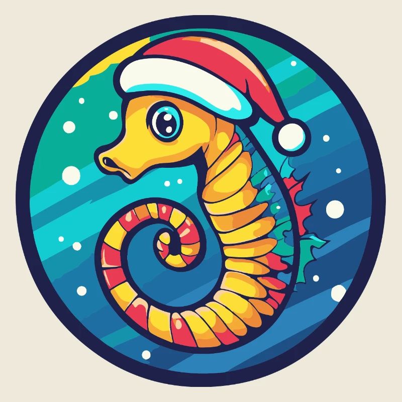 Weihnachts-Seepferdchen