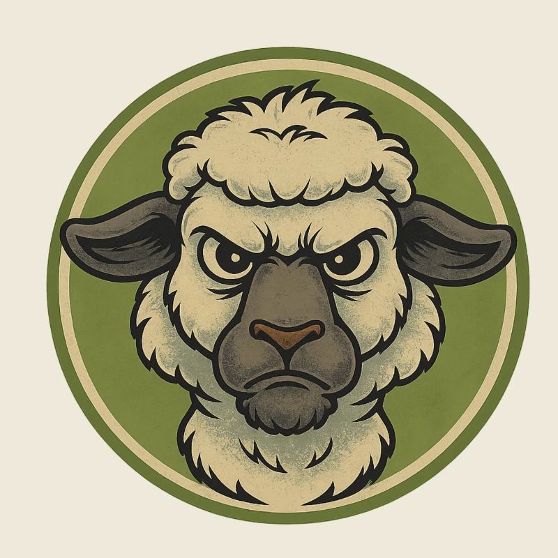 Wütendes Schaf Emblem