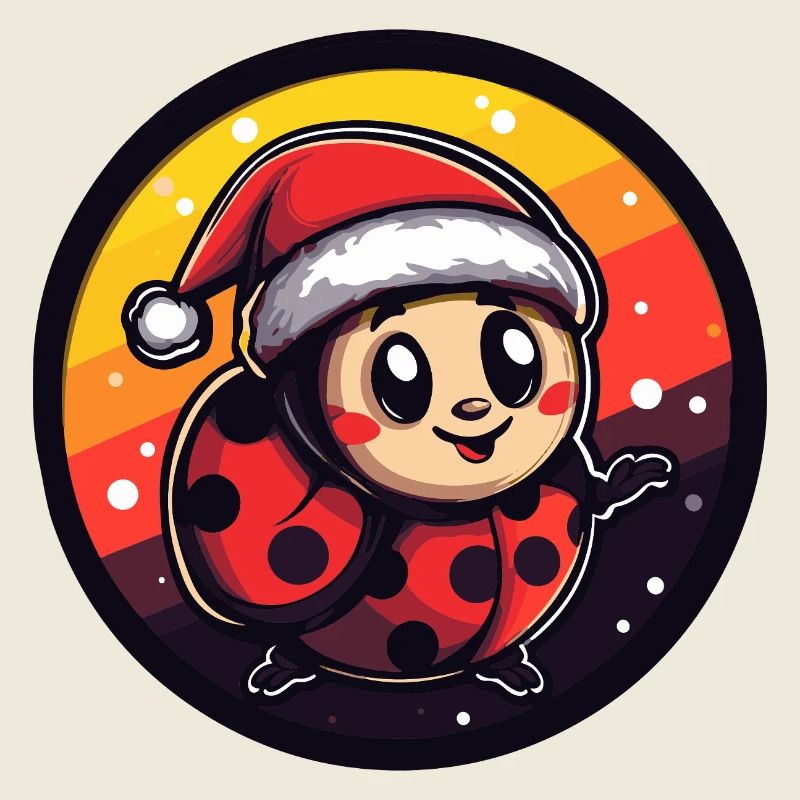 Weihnachts-Ladybug Santa Kostüm