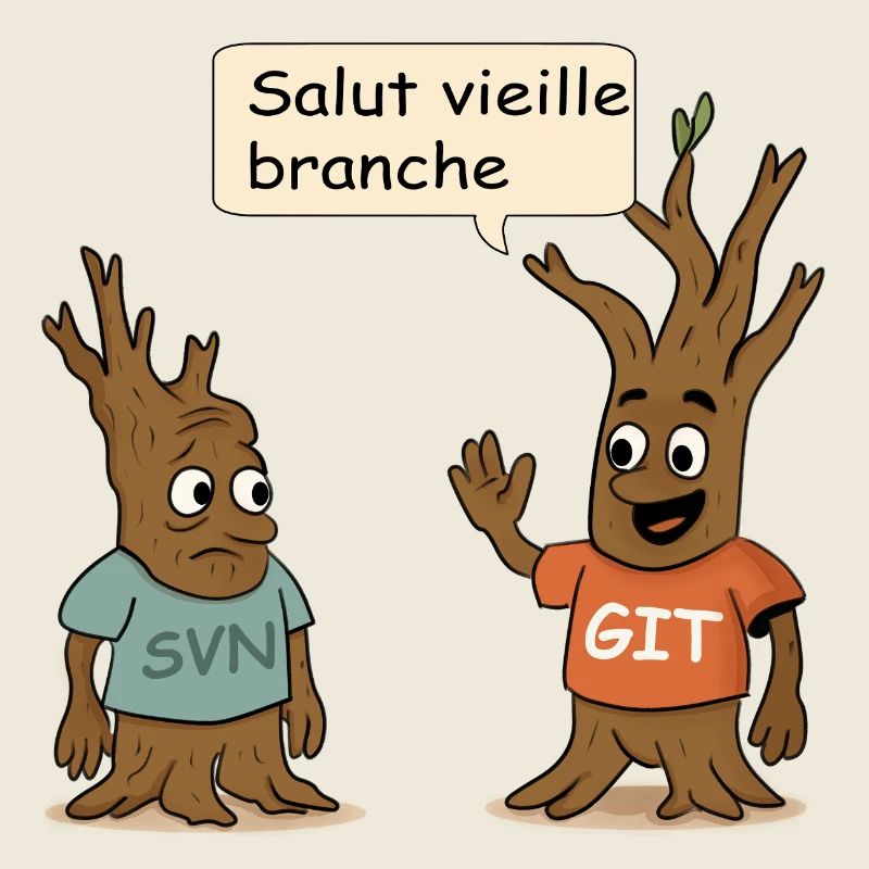 SVN Git developer humor t-shirt