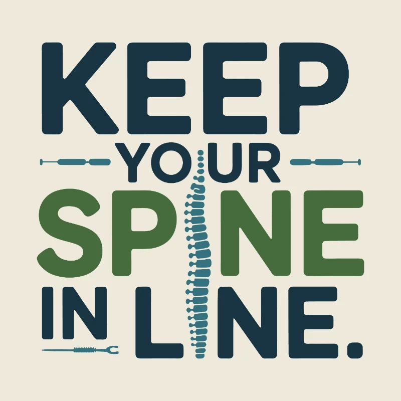 Chiropractor Keep Your Spine In Line Professional 