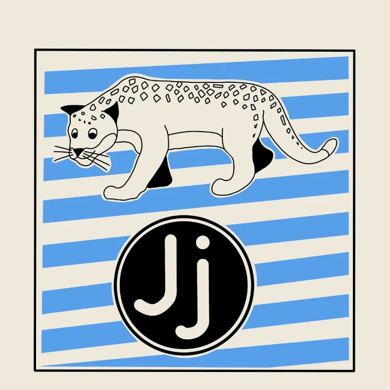 J for Jaguar Letter in Elementary School