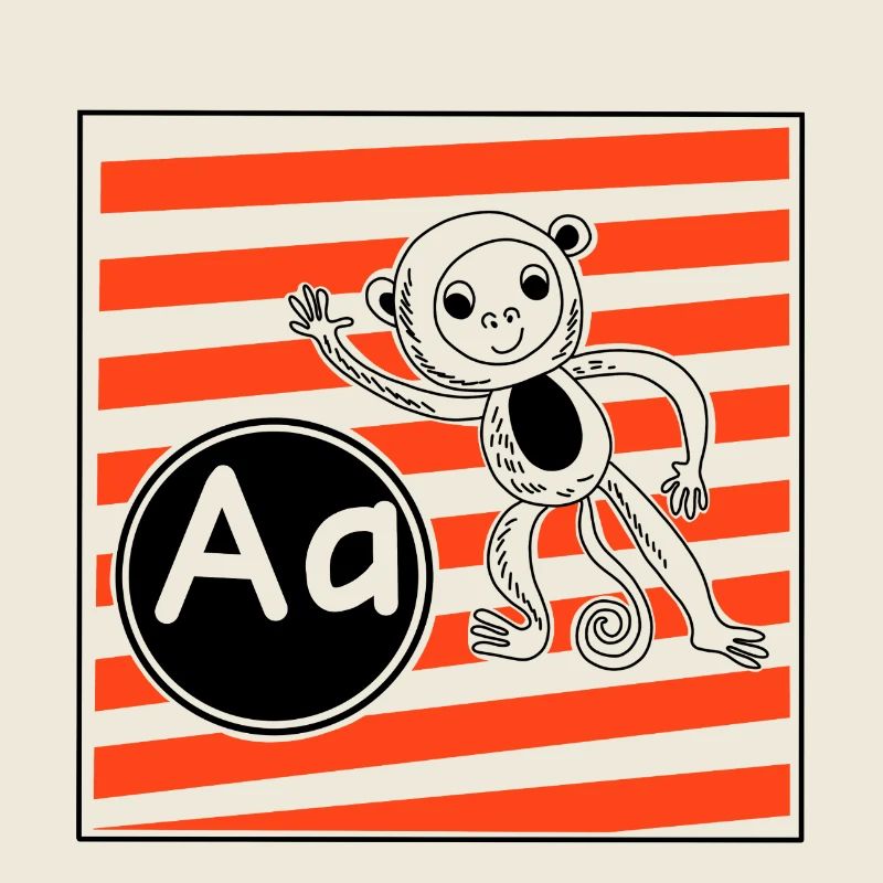 A for Monkey Learning Letters in Primary School