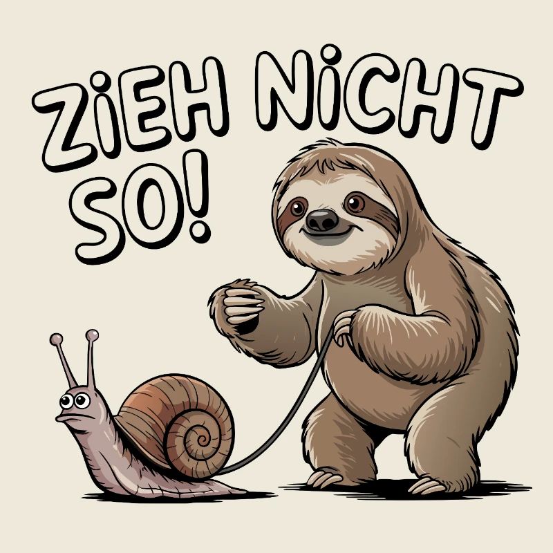 Sloth Humor Don't Pull So Cartoon