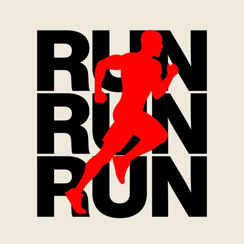 JOGGING MAN, PUISSANCE DE COURSE ! PASSION POUR LA COURSE, LA COURSE