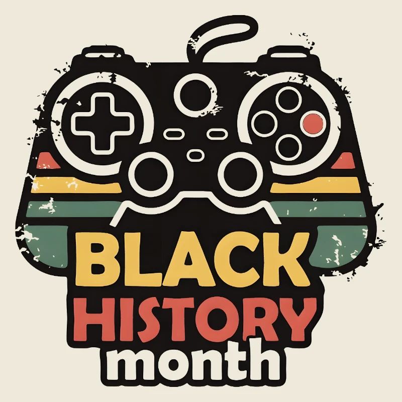 Black History Month Gaming-Controller Retro