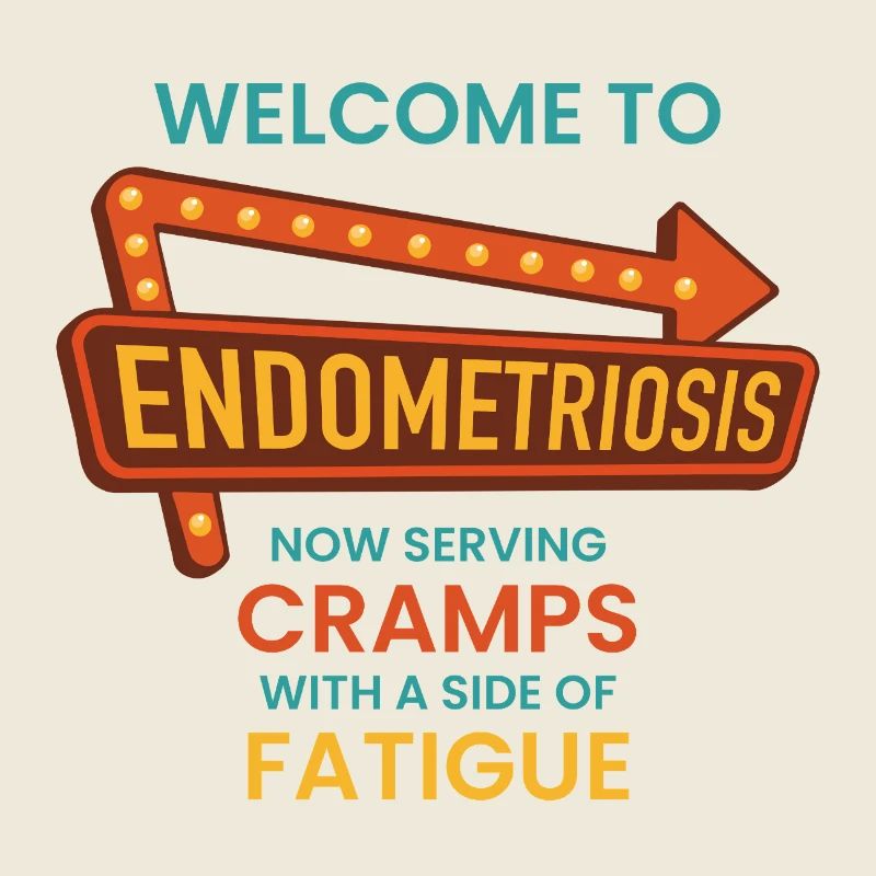 Endometriose-Bewusstsein – Retro-Diner-Schild