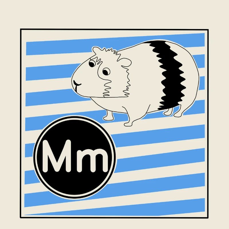 M pour cochon d’Inde