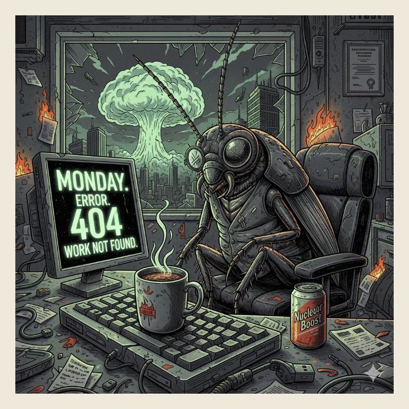 Lundi post-apocalyptique - Crise du bureau de Roach