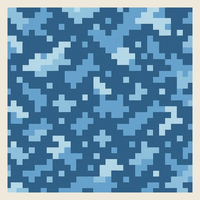 Blue pixel pattern