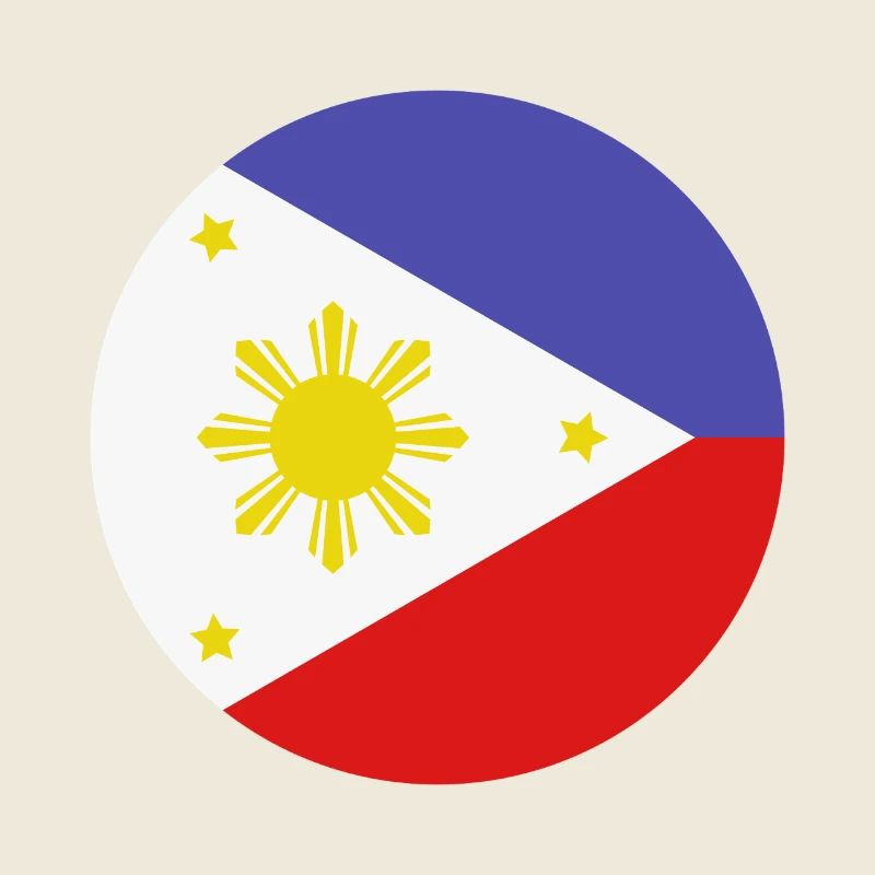 Philippines round flag