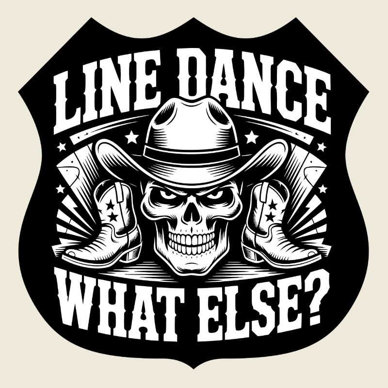 LineDance Skull Cowboy Boots