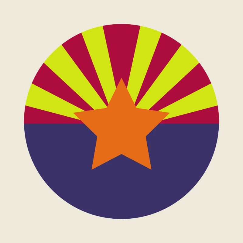 Arizona round flag