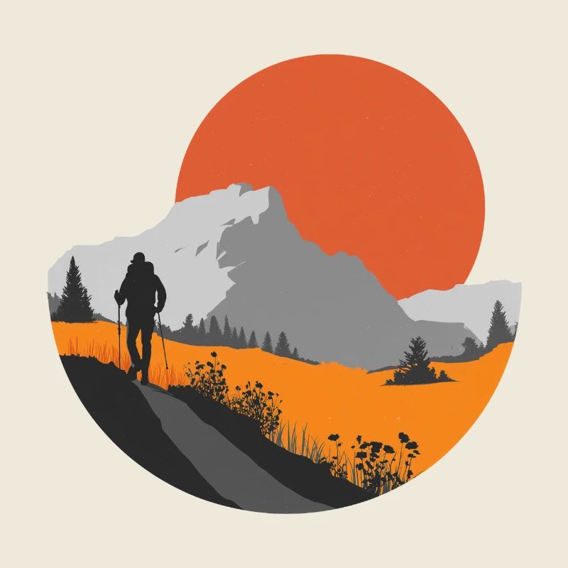 Mountain hike, hiker gift idea