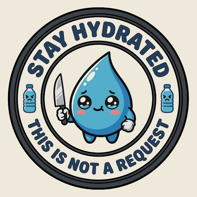 Stay Hydrated Killer Cute