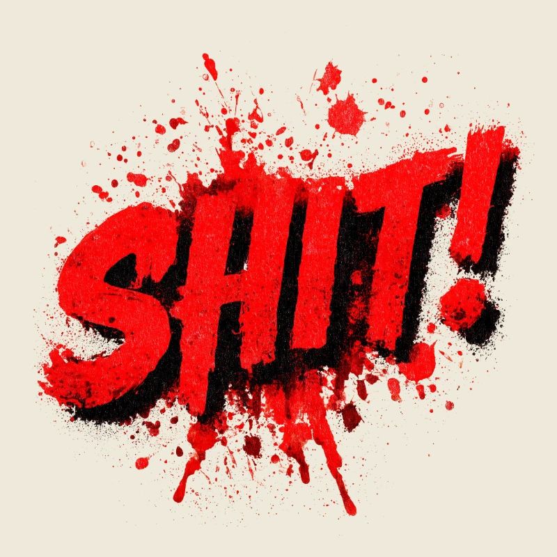 Éclaboussure de graffiti de merde