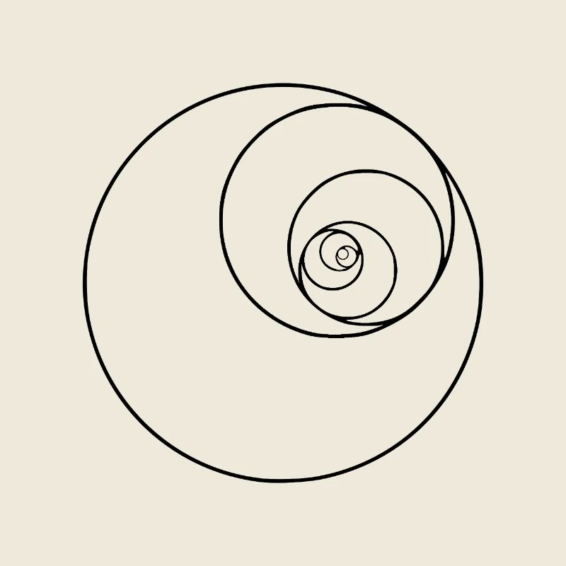 fibonacci spiral circle