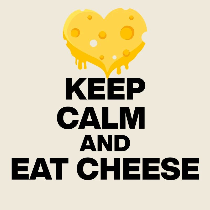 KEEP CALM AND EAT CHEESE, KÄSE JUNKIE GESCHENK 🧀
