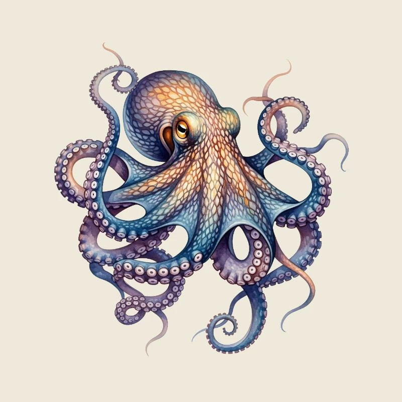 Ink Octopus Print