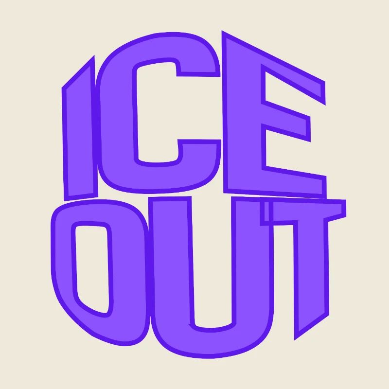 I C E Out Neon Block