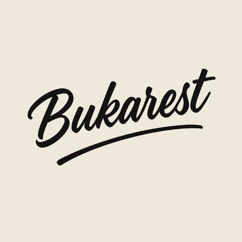 Bukarest Script Vintage Logo