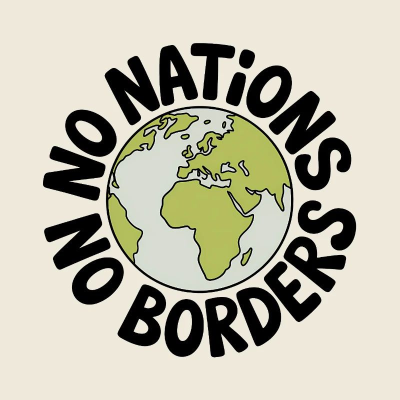 Pas de nations sans frontières - Antifa Tee