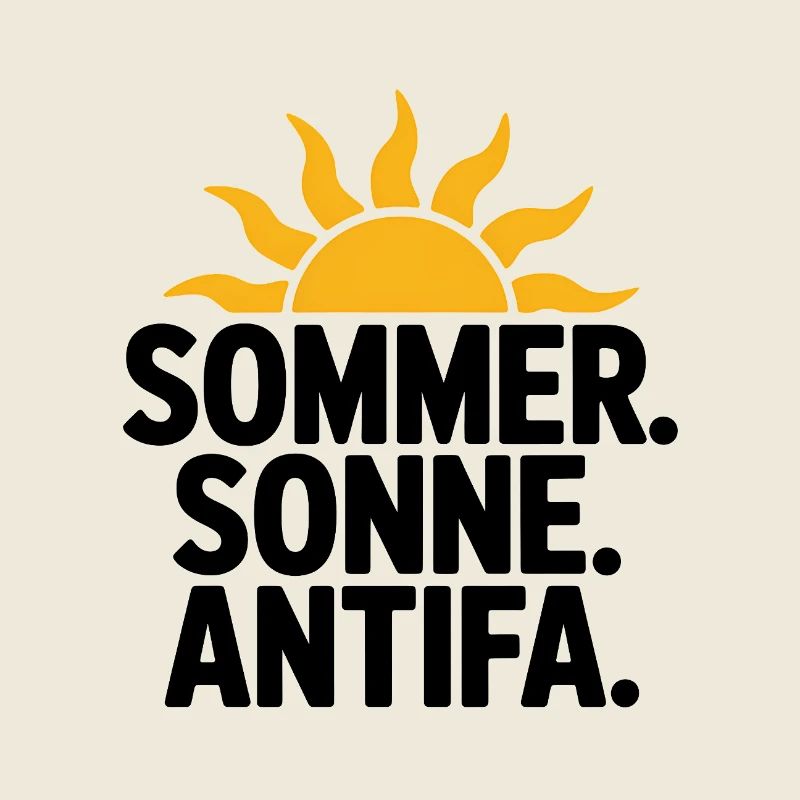 Sommer Sonne Antifa - Antifascist Tee