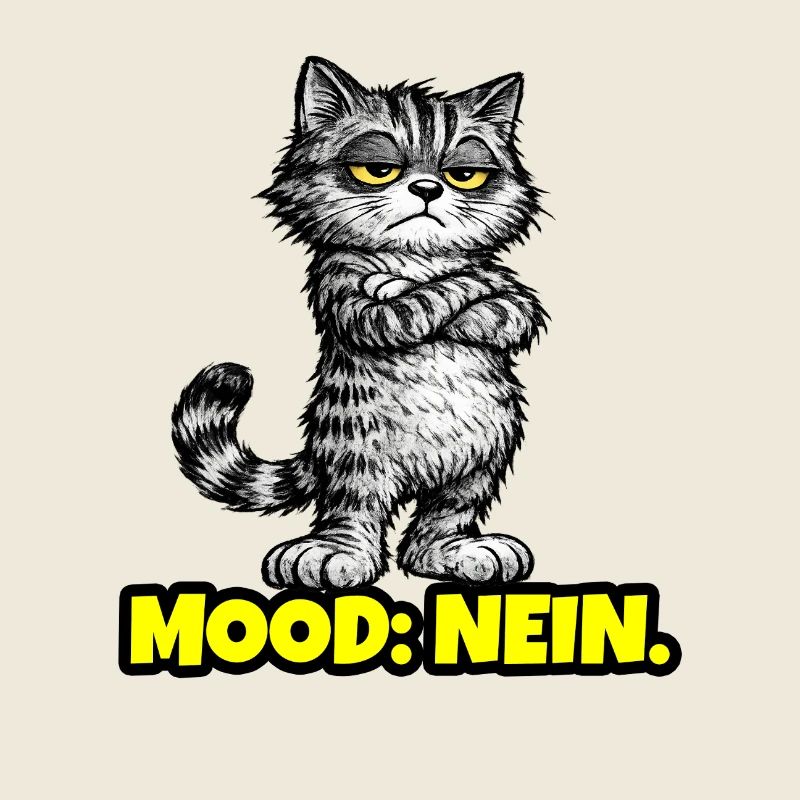 Mood: Nein. – Grumpy Katze (Chef Vibes)