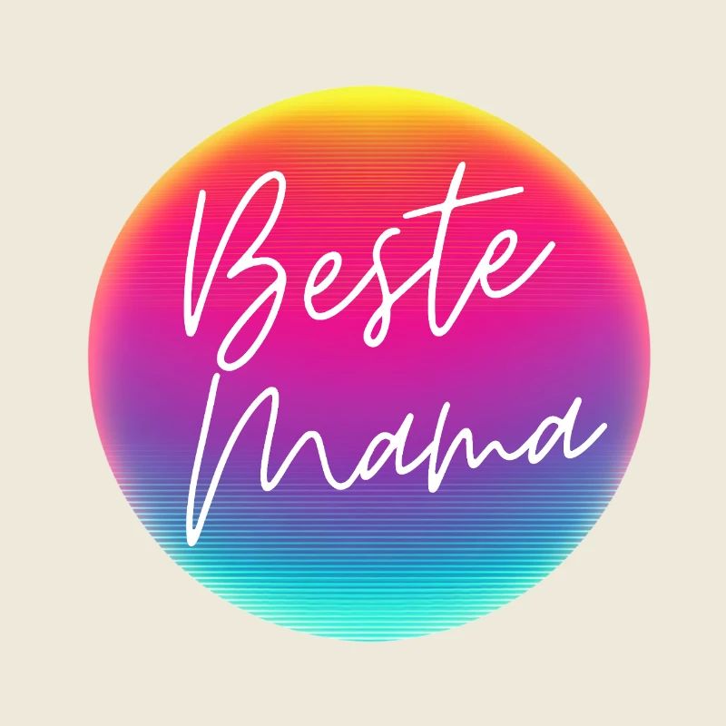 Best mom! Neon circle customizable