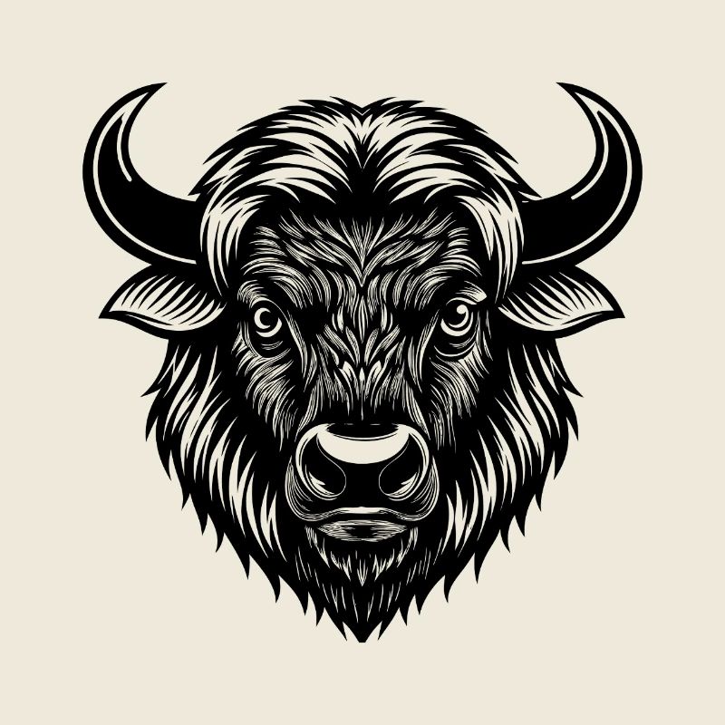 Bison head