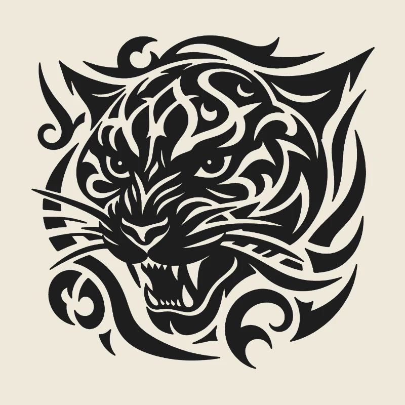 Tiger Tribal Pattern