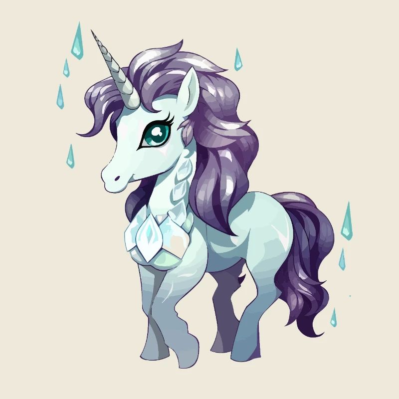 Unicorn Crystal Rain