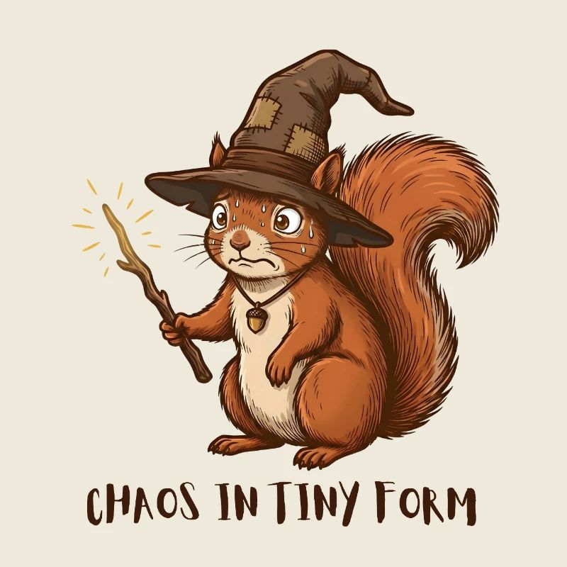 Chaos in Tiny Form – Feralcore Eichhörnchen